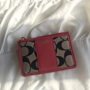 Coach Saffiano Card Case